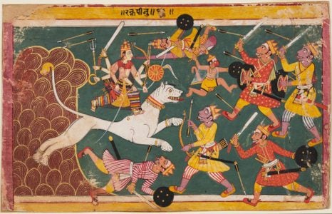 A page from the Devi-Mahatmya, ca. 1640